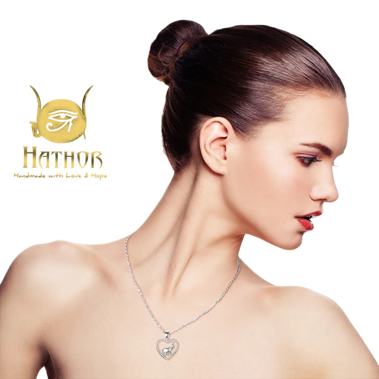 925 Sterling Silver Elephant Necklace