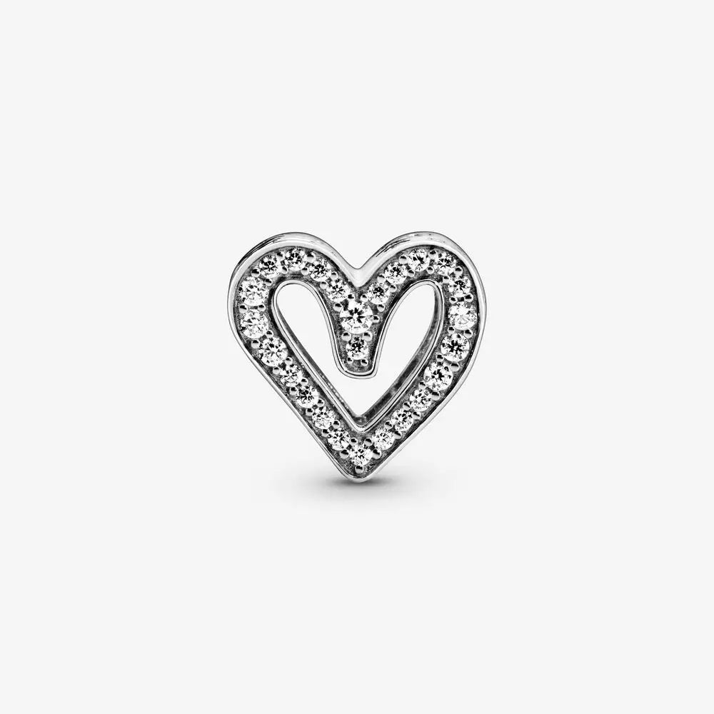 New 925 Sterling Silver Valentine's Day Love Wedding Bride Pendant Bead Diy Fit Original Pandora Charm Bracelet Women Jewel