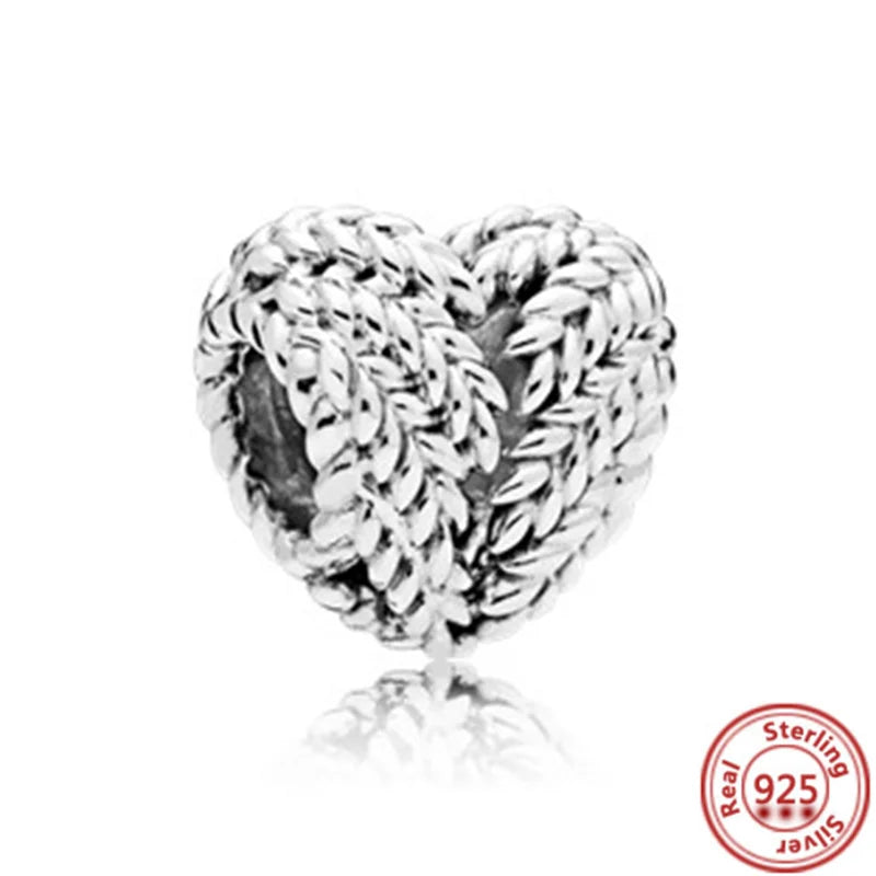 New Boy Girl Family Tree Lock Heart Snowflake Feather Beads Fit Original Pandora Charms Bracelets DIY Women 925 Silver Jewelry