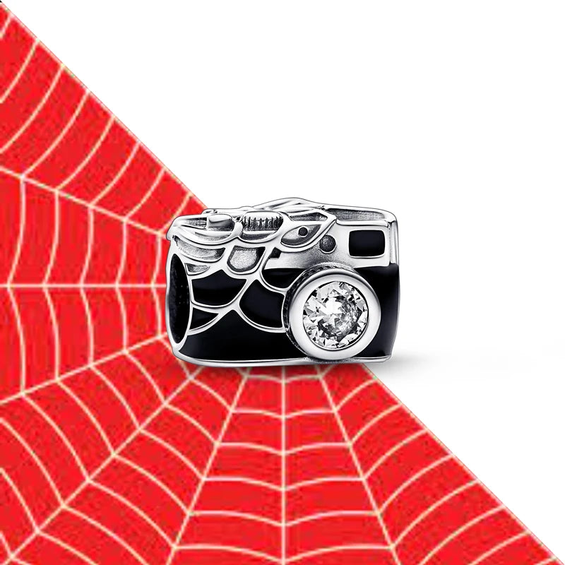 Genuine 925 Sterling Silver Spiderman Charm Plata De Ley for Pandora Original Bracelet DIY Jewelry Making Best Selling Gifts